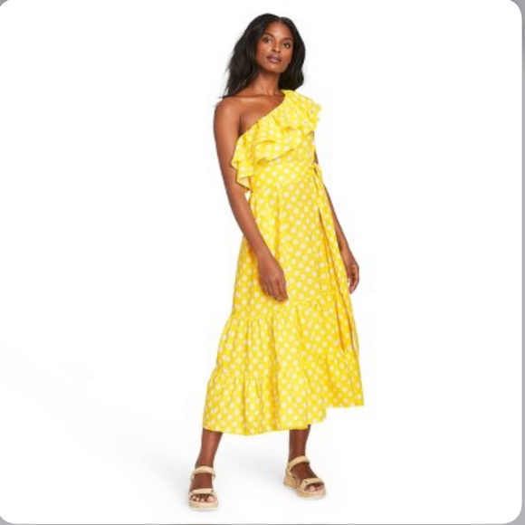 Lisa Marie Fernandez Polka Dot One Shoulder Dress - Picture 15 of 16